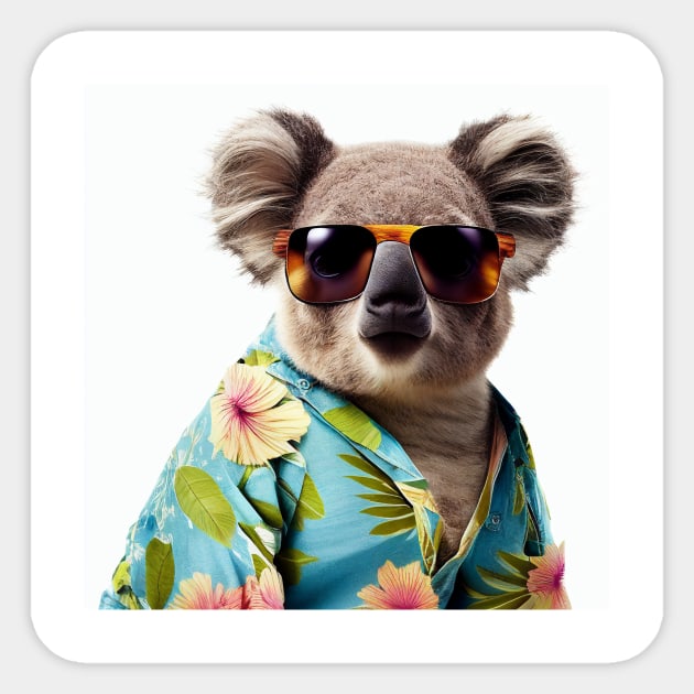 Tropicool Koalas Rocking Sunglasses and Hawaiian Shirts for a Fun